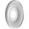 Ekena Millwork Berkshire PVC Medallion (Canopies up to 5 3/4"), 13"OD x 3 1/2"ID x 3/4"P, Metallic Sea Mist CMP13BEFSM - alternate 2